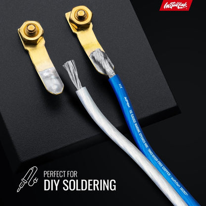 Install Link 16 AWG Gauge (Tinned OFC) Marine Speaker Wire Cable (100 Feet)