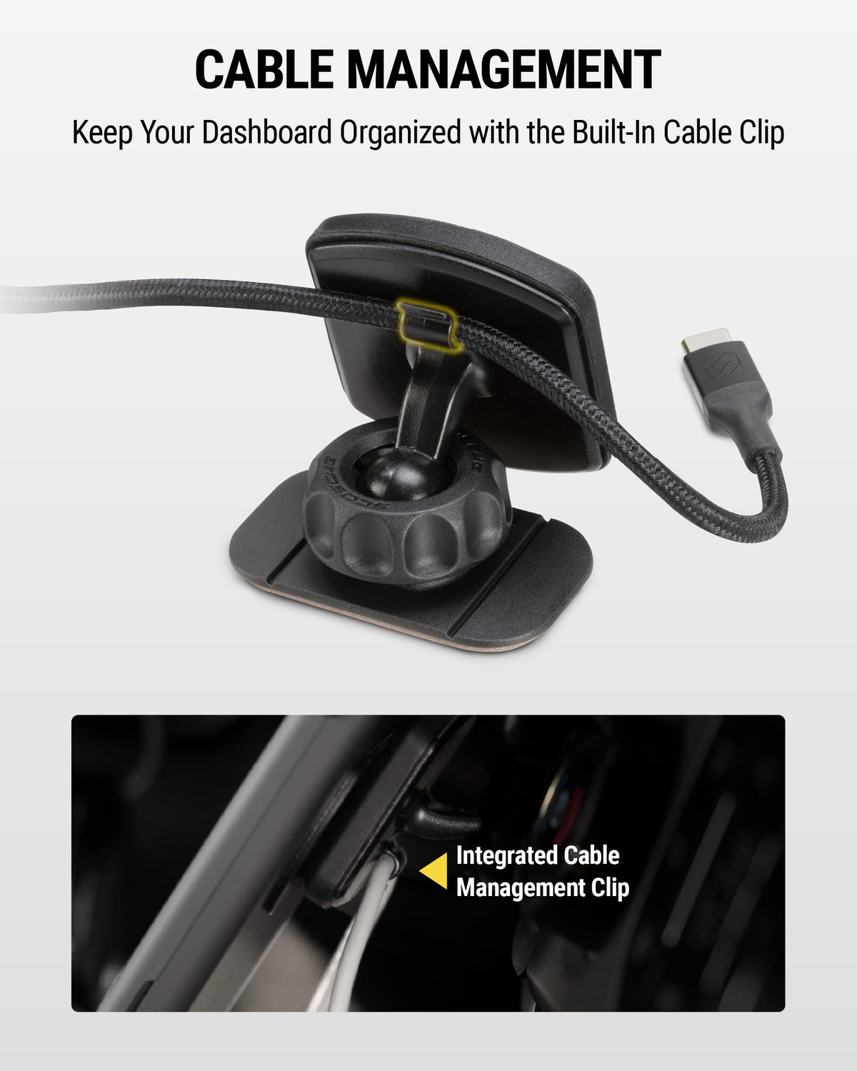 Scosche MAGWDM MagicMount Magnetic Car Phone Holder - Strong Magnet Mount for iPhone and Android - Secure Magnetic Cell Phone Mount for Window/Dash - Universal 360° Adjustable Mobile Cellphone Holder