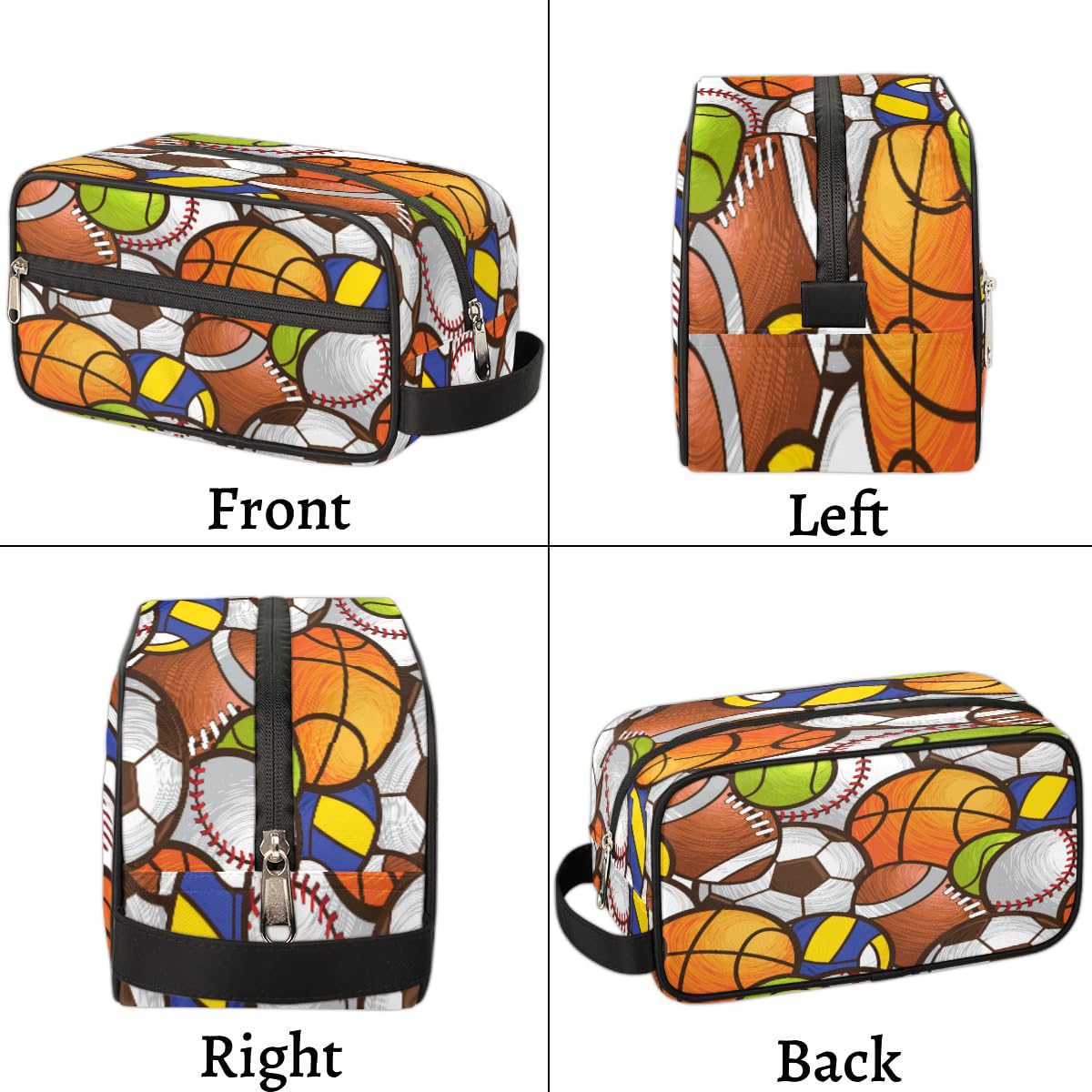 SinSenMa Sport Ball Travel Cosmetic Bag for Boy Men,Hanging Toiletry Bag,Waterproof Makeup Bag,Approved Hygiene Bag Shave Dopp Kit Organizer for Toiletries Shower Bathroom Carry-on Accessories Gifts
