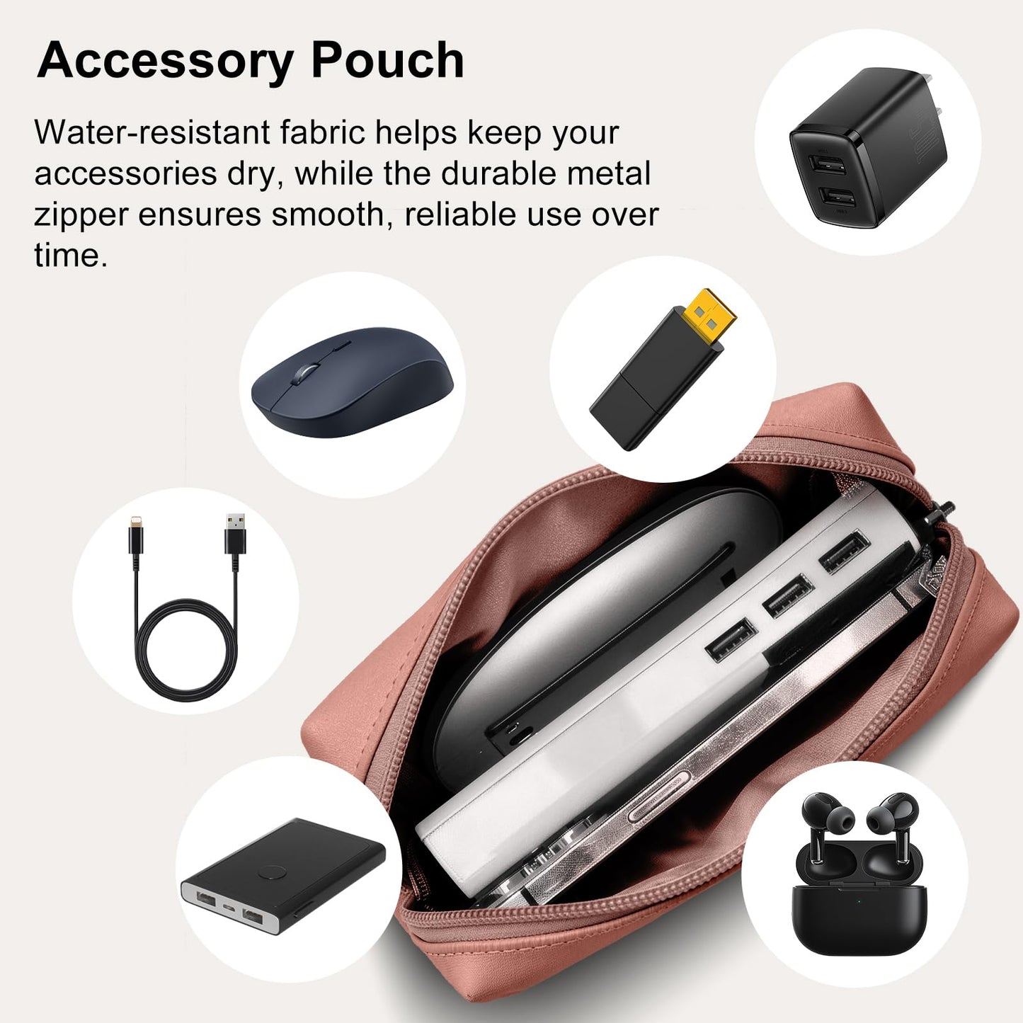 RoYiio 13-13.3-14 Inch Laptop Sleeve Case with Stand Feature Cover PU Leather Slim Bag for MacBook Pro 14" M5/M4/M3/M2/M1 & Pro/Max, MacBook Pro 13" M2/M1, MacBook Air 13" M5/M4/M3/M2/M1 (Dark Pink)
