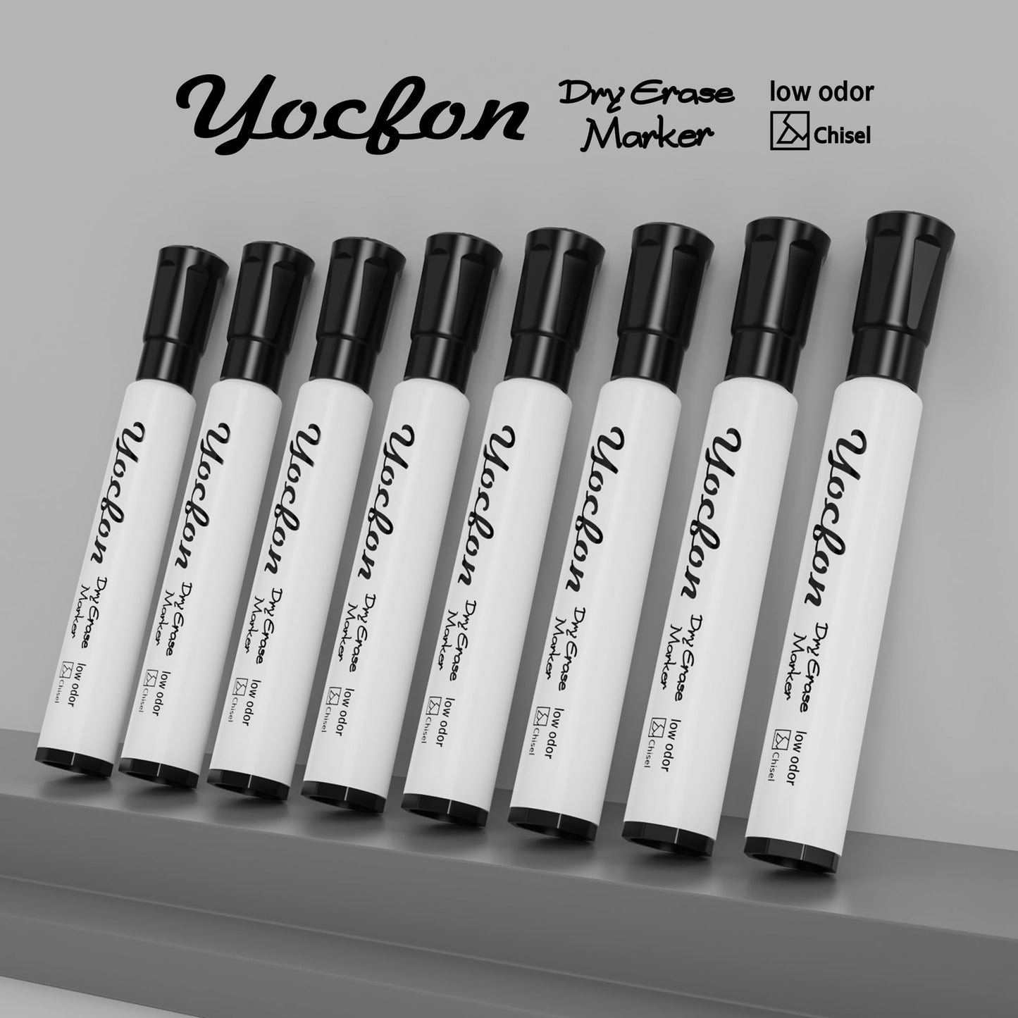 Yocfon Dry Erase Markers 128 Pack, Crown Whiteboard Markers With Chisel Tip, Low Odor Dry Erase Markers for School Office Home