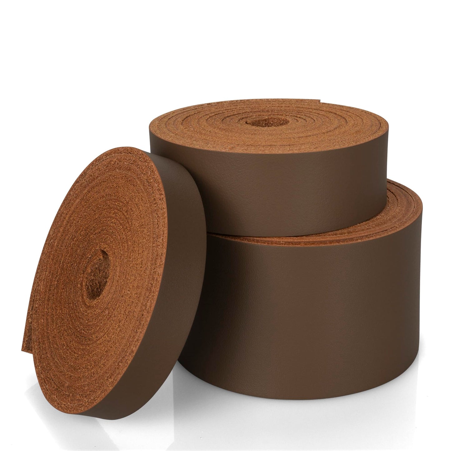 JinRuiKJ Top Grain Leather Strap - 1/2 Inch Wide 72 Inches Long Brown Leather Strips - Very Suitable for DIY Arts & Craft Projects, Traction Ropes, Bag Straps, Furniture Handles
