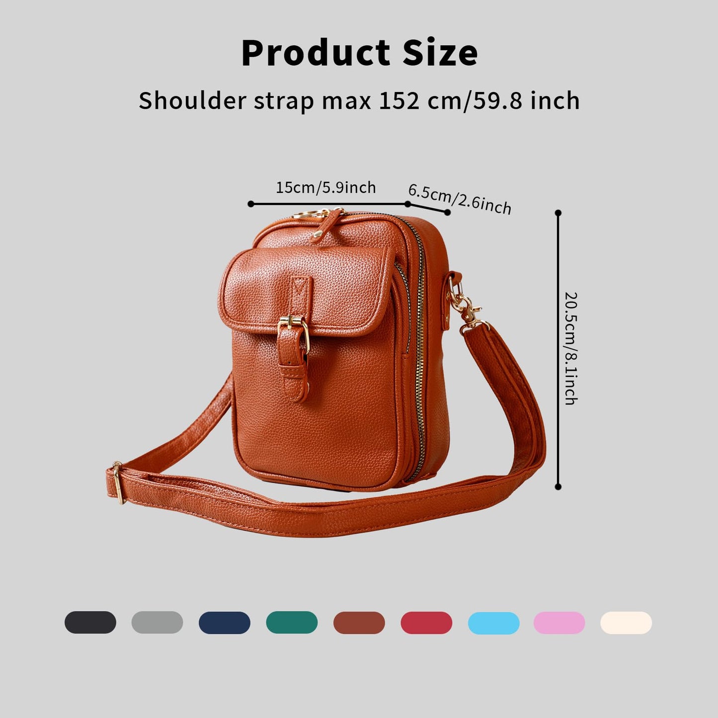 Leather Crossbody Bag for Women - 2025 Vintage Anti-Theft Messenger Bag with Double Layer Large Capacity, Built-in Purse Card Slots,Retro Faux Leather Shoulder Sling Bag for Travel (Purple, Large)
