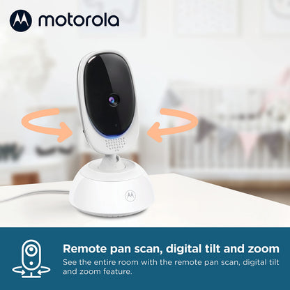 Motorola Nursery VM75 Video Baby Monitor Camera, 1000ft Range no WiFi 2.4 GHz Wireless, 5" Screen, 2-Way Audio, Temperature Sensor, Night Vision
