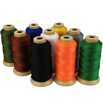 656 Feet Twisted Nylon Line Twine String Cord for Gardening Marking DIY Projects Crafting Masonry (White, 1mm-656 feet)