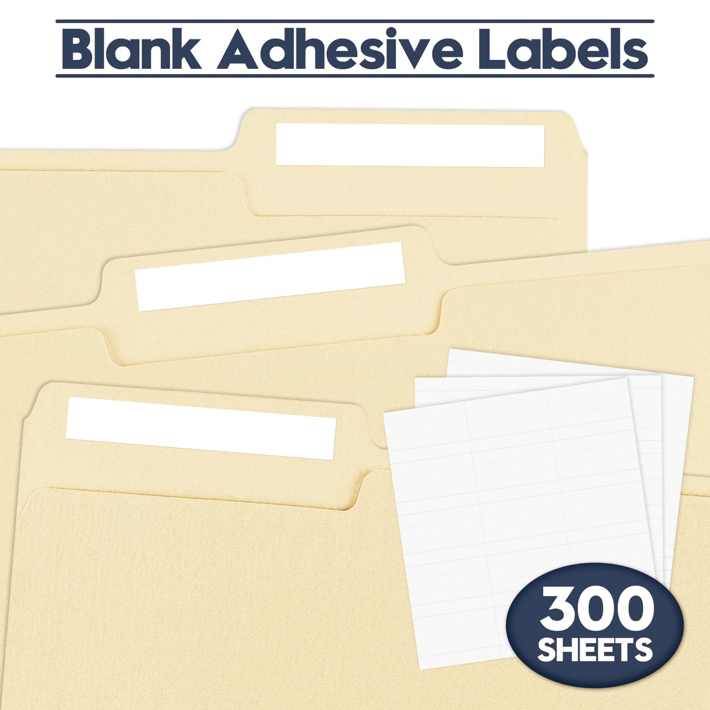Manila File Folders, 150 Pack Bulk, Letter Size 8.5" x 11", 1/3 Cut Tabs in Assorted Positions, Includes Blank Labels, Sturdy Paper Stock for Office Business School Home Use,Manila