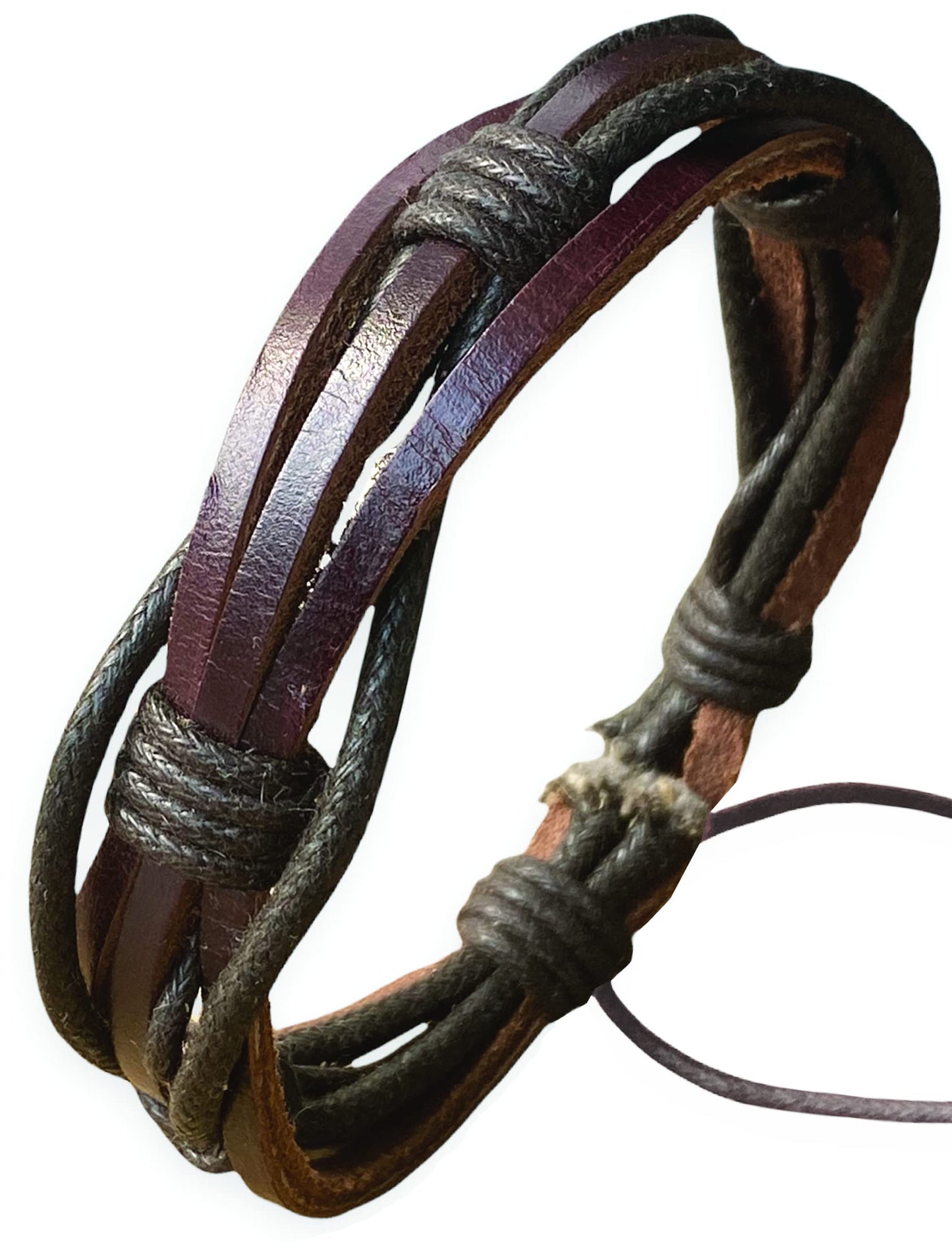 BeGenuine Store Mens Leather Bracelet Braided Brown Rustic Gift For Dad Fathers Day Cuff Wrist Band Rope Bracelet for Guys