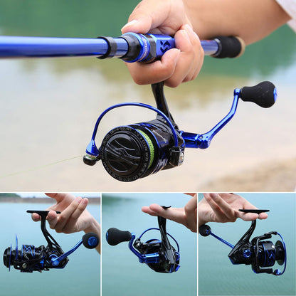 Sougayilang Spinning Reel – Ultra-Lightweight 6.2:1 High Speed, 17LB Max Drag, 12+1 Shielded Bearings, Metal Frame, Corrosion-Resistant for Freshwater and Saltwater Bass Redfish Inshore Fishing