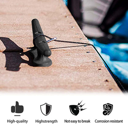 Nylon Boat Cleats Dock Cleats Black 3 Inch 4 Inch 6 Inch Boat Ties,Kayak Rope Tie Cleat,Rope Cleat,Kayak Cleat for Boat Docks,Kayaks,Marine,Nautical Decor
