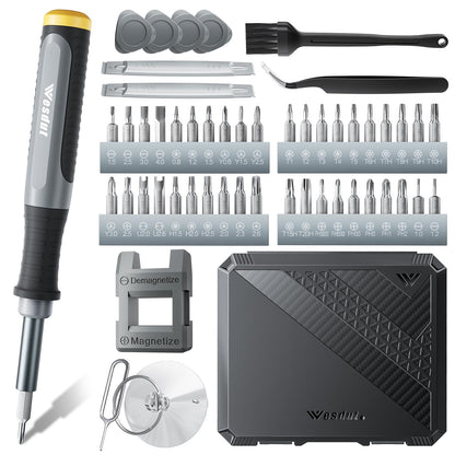 Wesdut 52in1 Precision Screwdriver Set, [Super Durable] Small Repair Kit, PC Accessories, PS5 Cleaning Kit, Tool Sets for Men, Fit MacBook, Computer, Laptop, Watch, PS4, Xbox, Eyeglass, Console More
