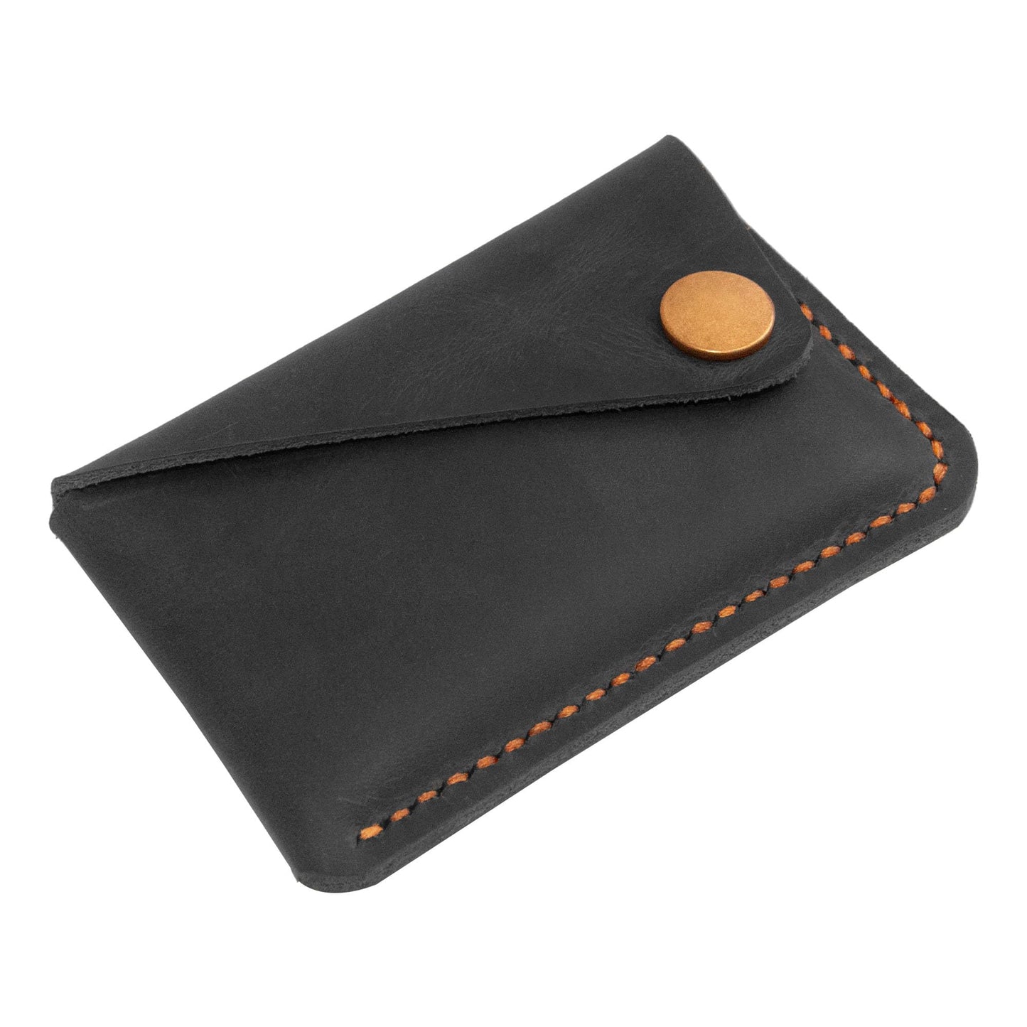 Turbosnail Leather Card Holder, Credit Card Wallet, Front Pocket Wallet, Slim Wallet, Cardholder Wallet, Credit Card Holder, Minimalist Wallet, Fathers Day Gift (Black)