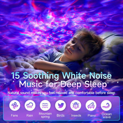 One Fire Galaxy Projector, Vibrant Galaxy Light Projector, White Noise & Bluetooth Room Lights for Bedroom,Remote Timer Kids Night Light,Cute Room Decor for Teen Girl Gifts Trendy Stuff