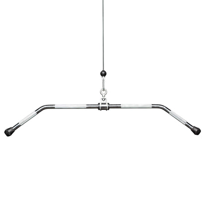 REP Fitness 48-Inch Lat Bar, Solid Pro Style Cable Attachment for Pulldown, Row, Arm, Bicep, Back, Shoulder, Strength Training, Home Gym Equipment, Pulley System Workout Handle Accessory