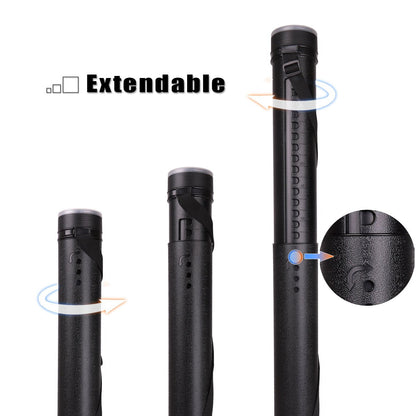 TRANSON Durable Poster Storage Tube with Straps 24"-40" Extendable for Blueprints, Artwork, Maps, Posters Color Black