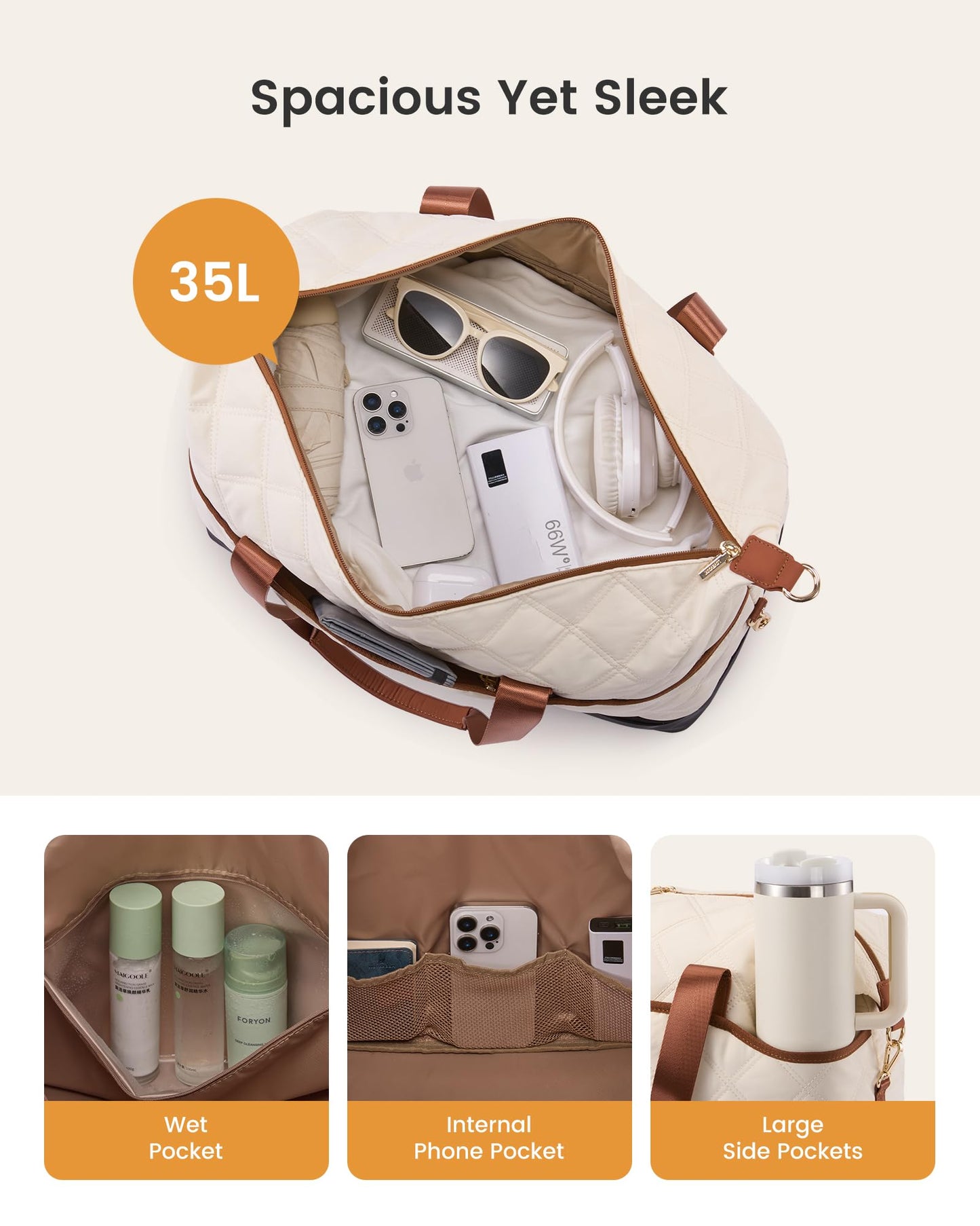 LOVEVOOK Weekender Bags for Women with Shoe Compartment, Lightweight Travel Duffle Bag with Wet Pocket, Hospital Overnight Bags for Women Labor Delivery, Personal Item Carry On Bag for Gym, Sport