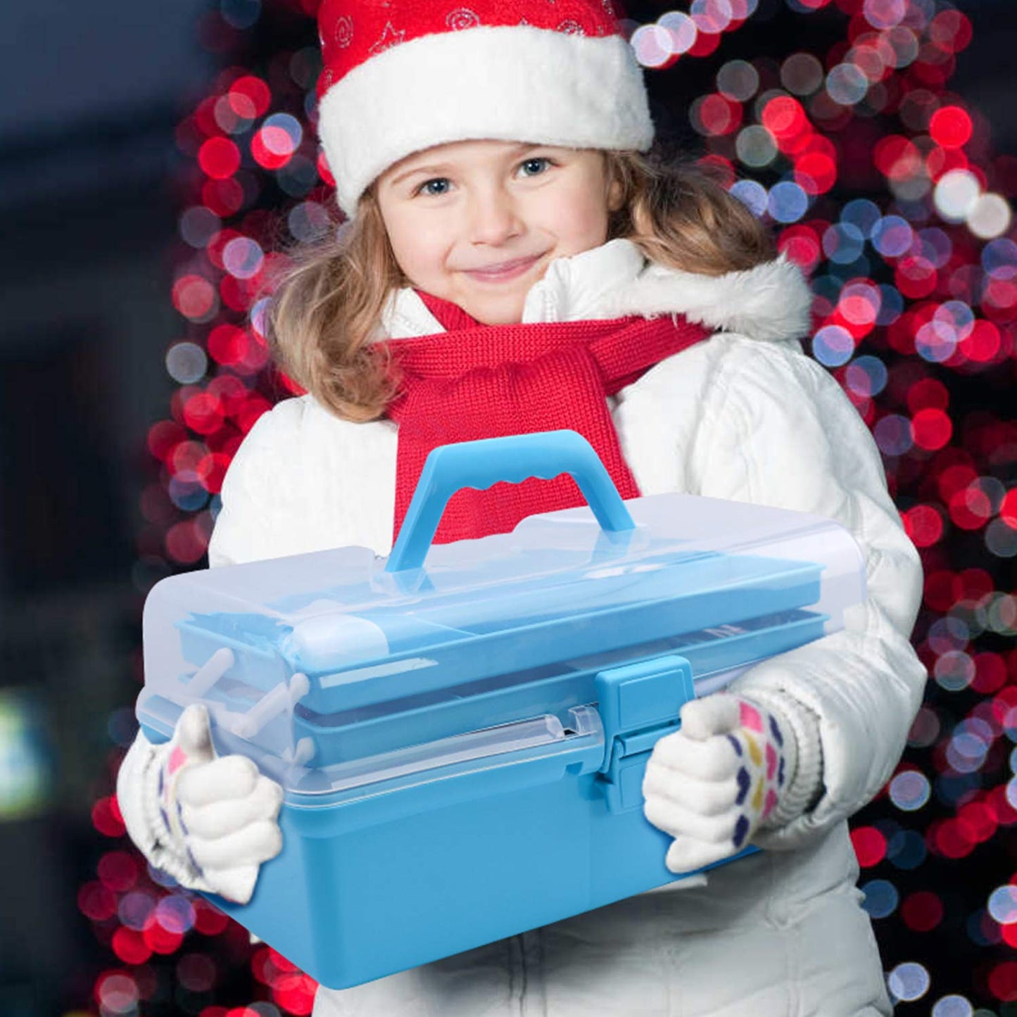 JoyPlus Quilling Kits for Beginners with Manual, 24 Tools & Supplies with Durable Storage Box, Updated Paper Crimper Tool, Premium Husking Board & Electronic Pen Blue