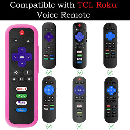 Silicone Protective Controller Cover fits for Roku TV Voice Remote | Element Roku | Westinghouse Roku TV Controller Cover,Glow in The Dark