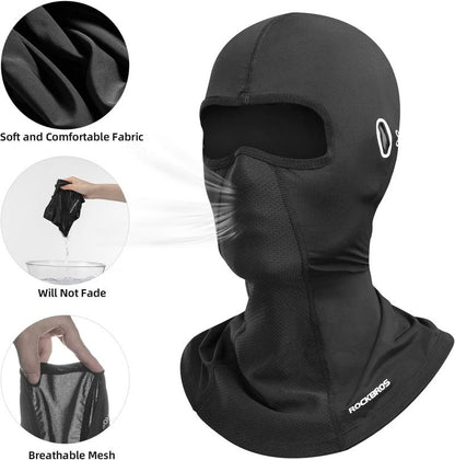 ROCKBROS Summer Balaclava Face Mask - Breathable Cooling Neck Gaiter for Motorcycle Cycling | Unisex