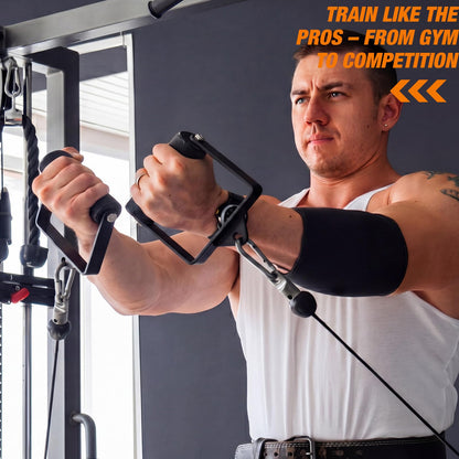 Soulchen Gym Fitness LAT Pulldown Attachments, Cable Machine Attachments for Home Gym, Multi Grip Strength Training Handles for Back Arms Workout Equipment