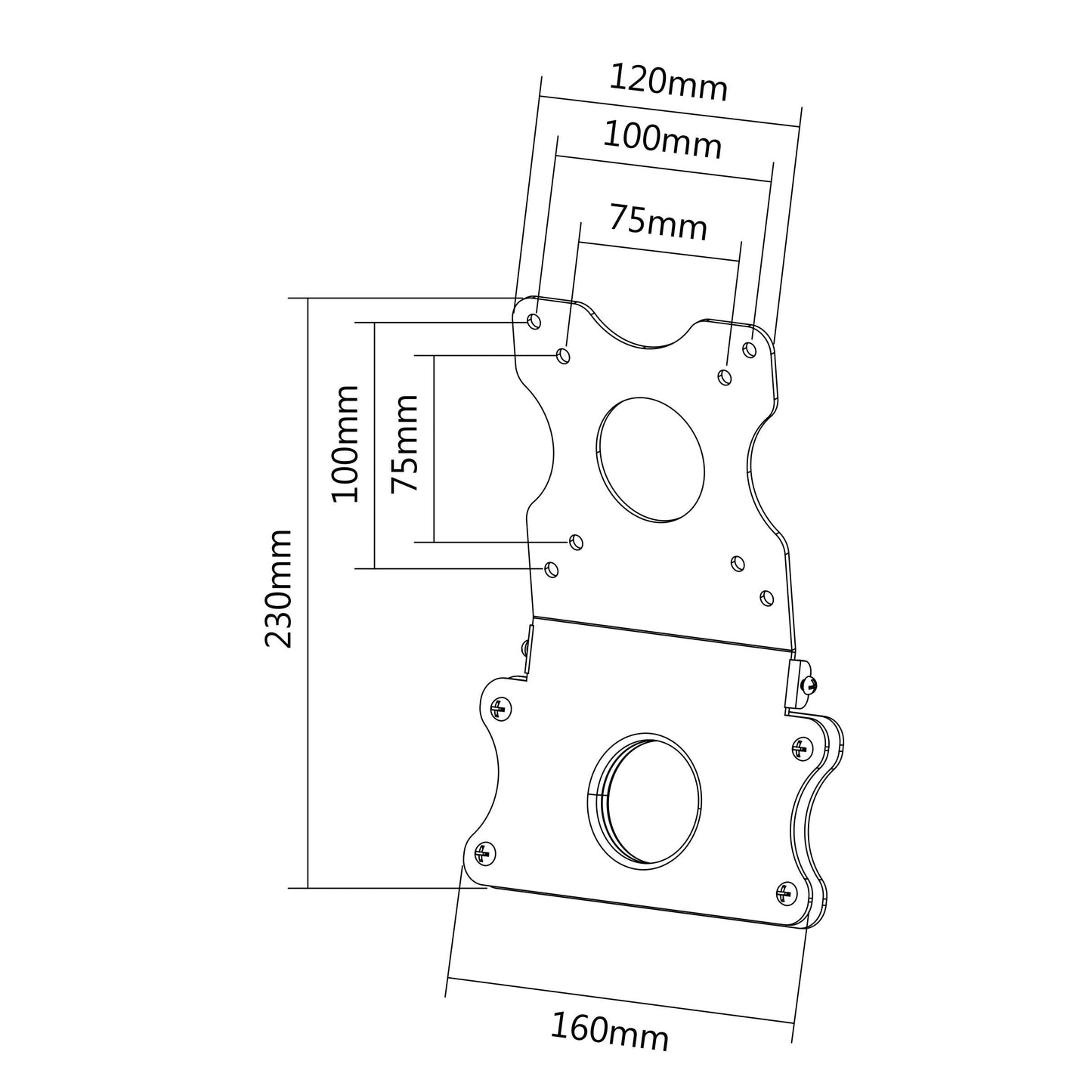 VIVO Adapter VESA Mount Kit, Bracket Set for Apple 21.5 inch and 27 inch iMac, Late 2009 to 2020 Models, LED Display Computer, Stand-MACB