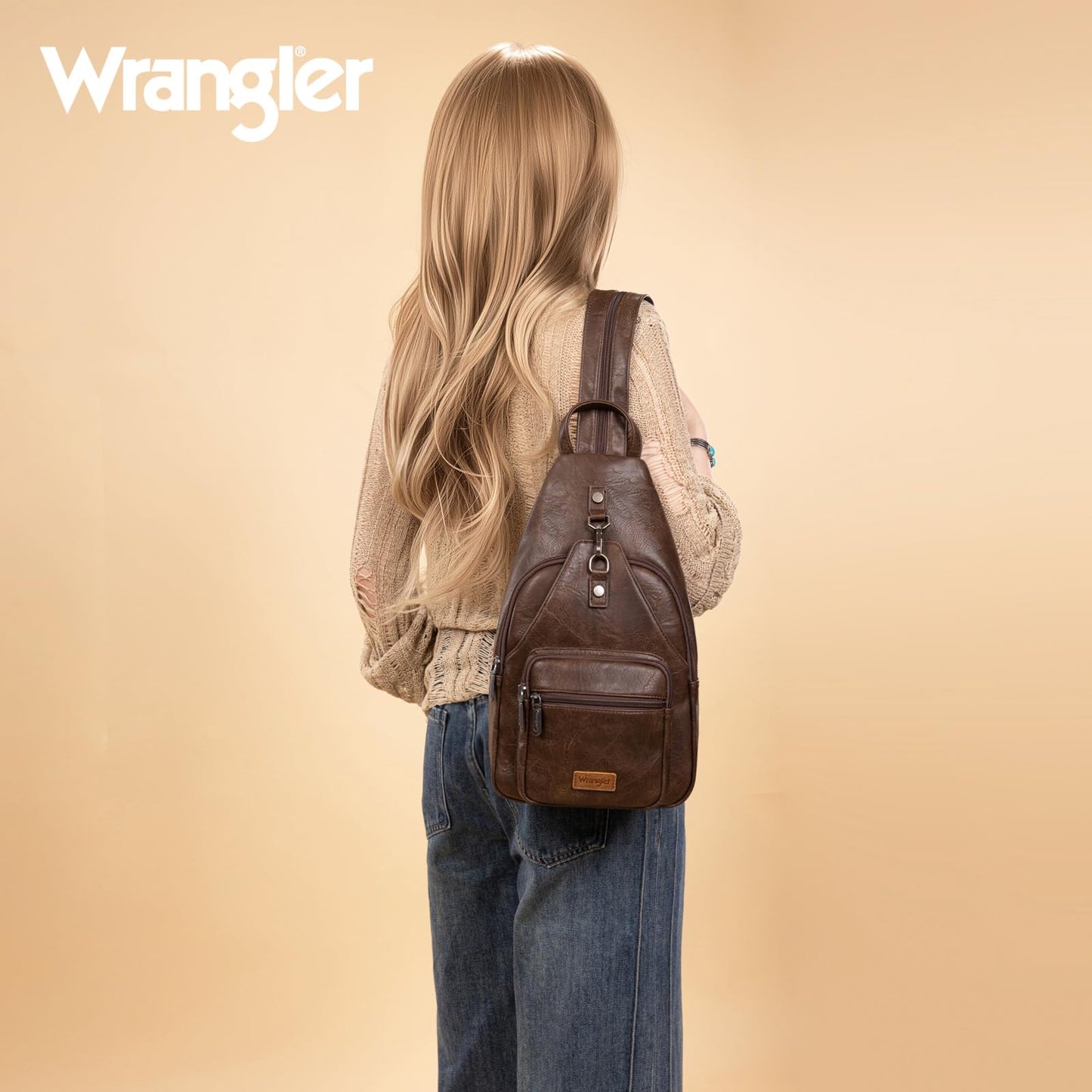 Montana West Wrangler Convertible Backpack for Women Vintage Shoulder Purses with Adjustable Sling Backpack Strap WG290-347CF