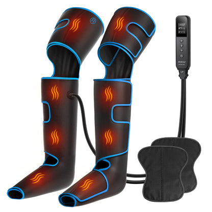 CINCOM Leg Massager with Heat and Compression, Air Compression Leg Massager for Circulation and Pain Relief Muscles Relaxation Gifts - FSA HSA Eligible
