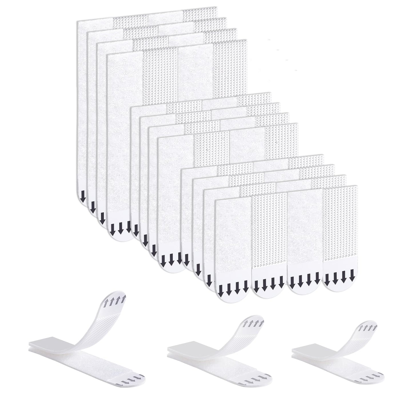 Picture Hanging Strips Heavy Duty Combination,32-Pairs(64 Strips) Adhesive Hook and Loop Mounting Tapes Damage Free No Nails Picture Hangers for Frame Hanging Poster Strips Christmas Decorations