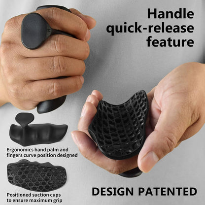 Original Weight Lifting Grips for Men Women Deadlifts, Ergonomics Rubber Gym Grips for Women Hand Palm Protection Gym Gloves, Soft Workout Grips for Weight Lifting Exercise Bodybuilding