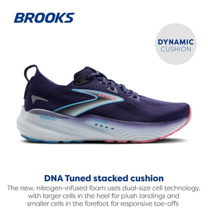 Brooks Women’s Glycerin GTS 22 Supportive Running Shoe - Blue Ribbon/Peacoat/Dianthus - 6 Medium