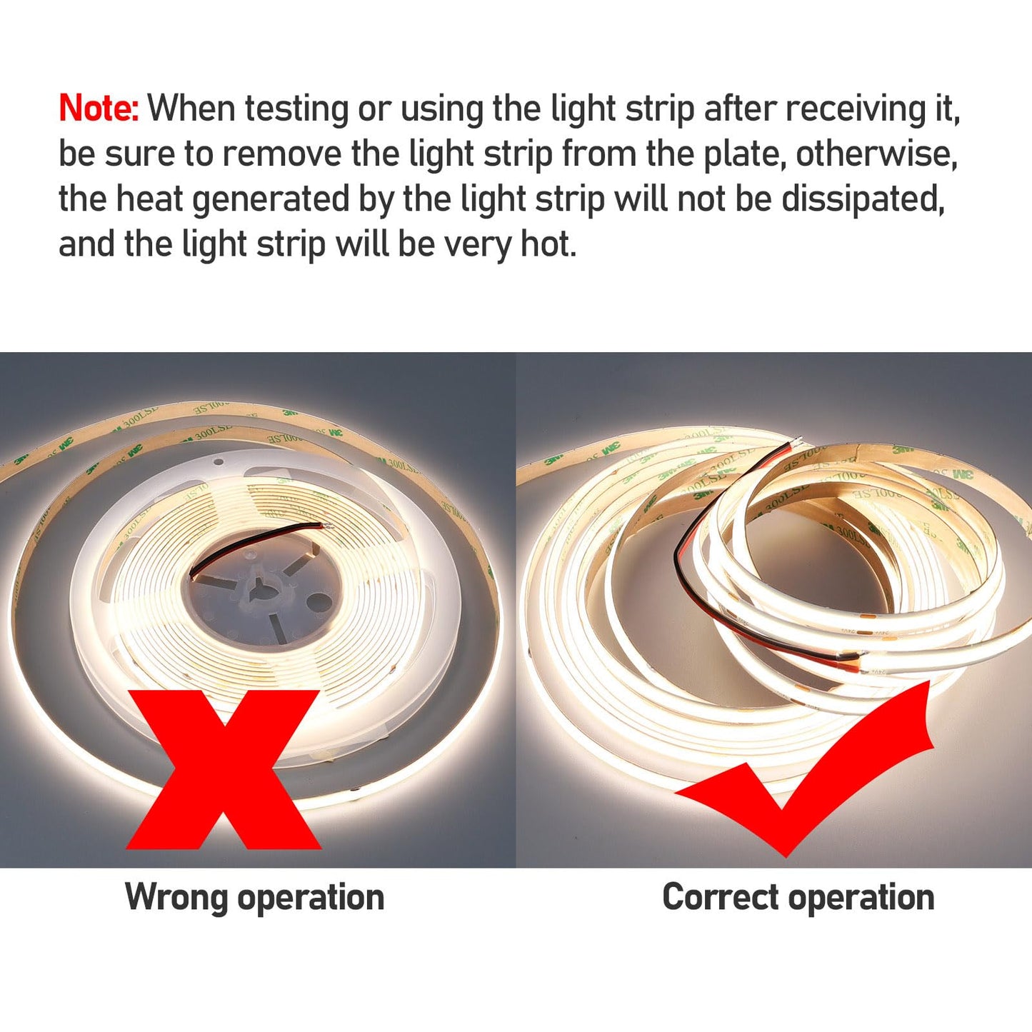 GOMING DC 12V COB LED Strip Light Natural White 4000K IP65 Waterproof 16.4ft(5M) 1560LEDs CRI 93+ Uniform Glow Flexible LED Tape Lights for DIY Bedroom Kitchen Home Decor(No Power Supply)