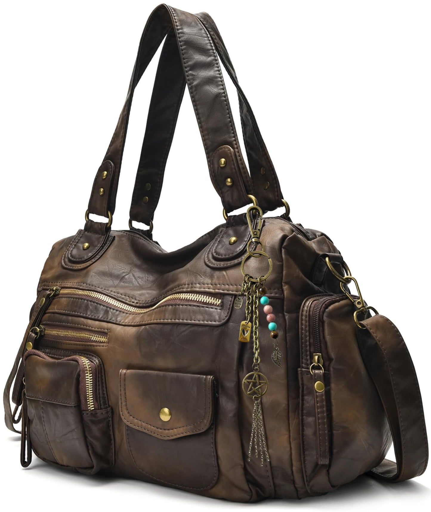 Worldlyda Crossbody Bags for Women Hobo Bag Purse and Handbags City Tote Bag Shoulder Bags with Multi Pockets