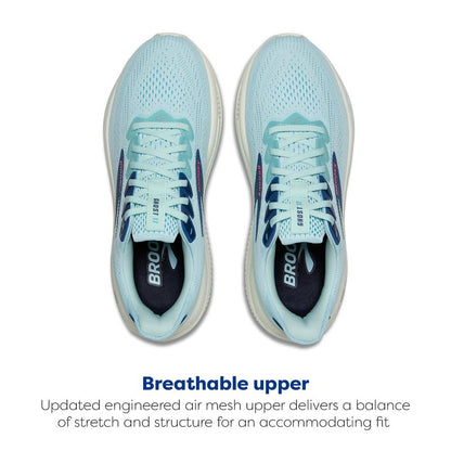 Brooks Women’s Ghost 17 Neutral Running Shoe - Clearwater/Navy Peony - 7.5 Medium