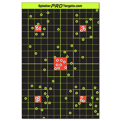 12x18 Splatter Targets. Shots Burst with a Bright Splatter Upon Impact. Instantly See Your Shots. (10)