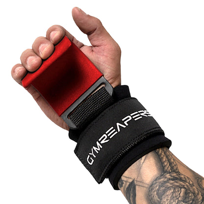 Gymreapers Weight Lifting Hooks (Pair), Heavy Duty Power Wrist Straps Hand Grip Support For Deadlifts, Pull Ups, Shrugs - Gym Gloves For Men and Women
