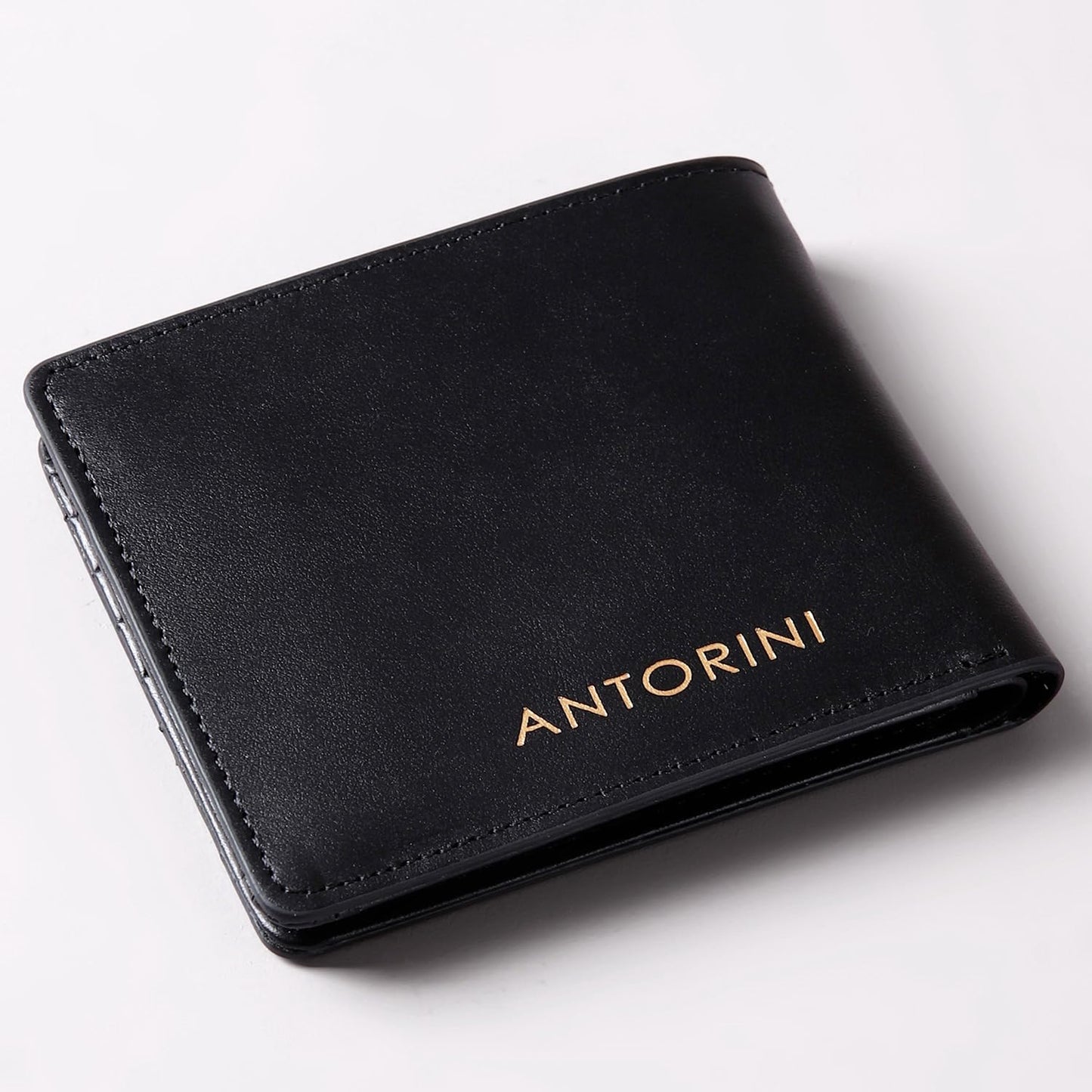 ANTORINI Best Italian Genuine Leather Thin Bifold Wallet Credit Card Holder for Men with Coin Pocket Minimalist Wallet