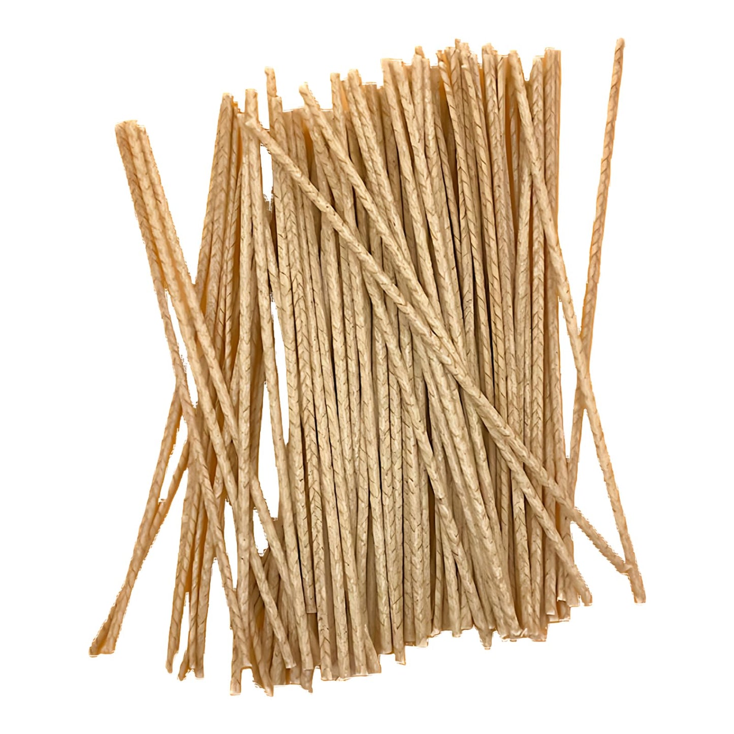 Pansyling 50pcs 6" Natural Candle Wicks for Candle Making, Pre-Waxed Cotton Wicks DIY Candle Making Kits, Smoke-Free, Long-Burning, Cut to Fit Any Candle Containers