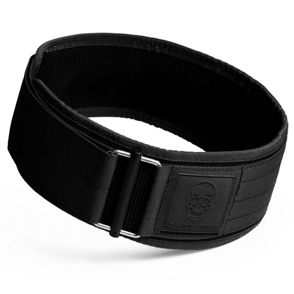 Gymreapers Quick Locking Weight Lifting Belt for Men Gym Belt for Powerlifting Deadlift Belt with 4 Inch Neoprene Metal Buckle Back Support Weightlifting Belt Women (Black/Black, Large)