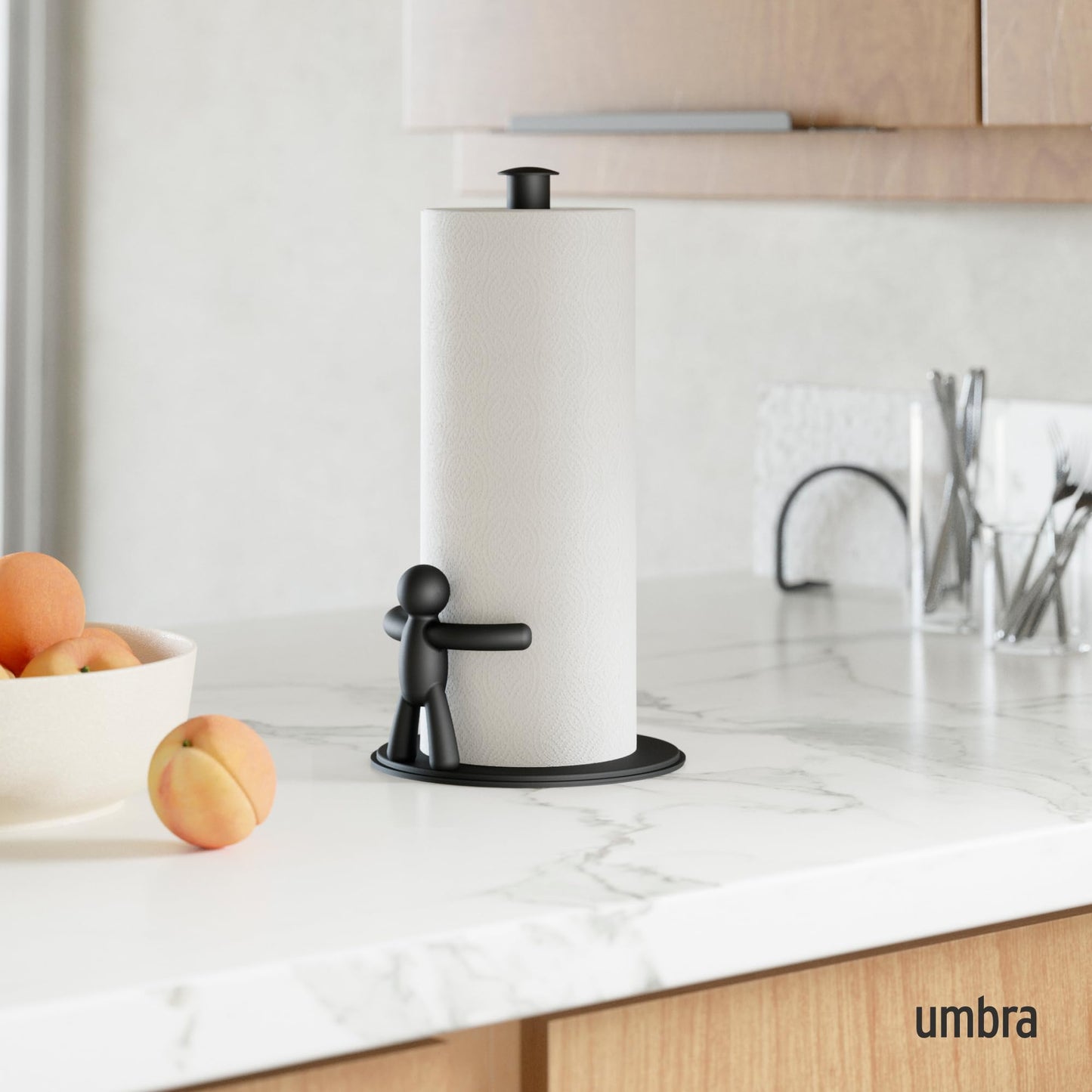 Umbra Buddy Countertop Paper Towel Holder, Black