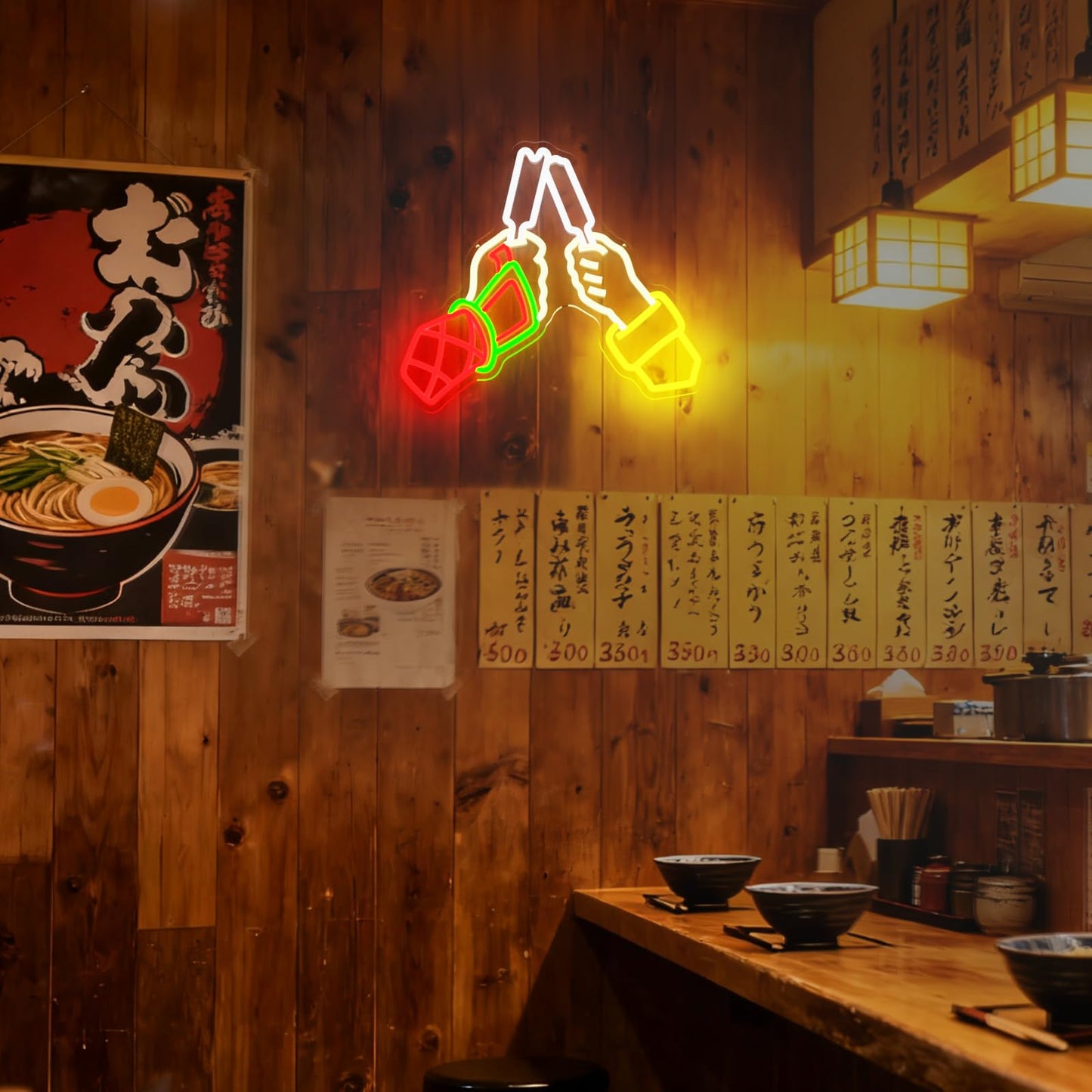 Mvorixa Anime Neon Sign Hand Neon Light for Wall Decor, Dimmable LED Japanese Anime Style Neon Sign for Bedroom, Game Room, Otaku Room, Man Cave, Birthday Gift for Anime Fans