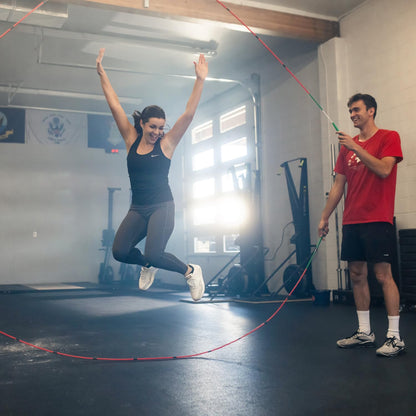 Elite Jumps Double Dutch Jump Rope 14ft, 2 Pack | 2" Beaded Double Dutch Jump Rope for Adults & Kids | Made with Unbreakable Handles and Shatterproof Beads