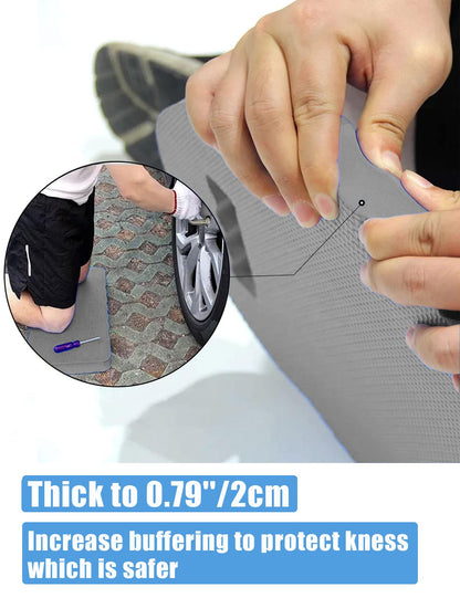 YWSHF 4 PCS Garden Kneeling Pad,Knee Mat Waterproof Foam Knee Pads for Gardening,Cleaning,Baby Bath,Yoga,Praying and Exercise 15.745'' x 7.09'' x 0.79'' Grey
