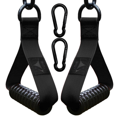 Vigoog Heavy Duty Gym Workout Handle Attachments - Powerful, Comfortable & Anti-Slip Rubber Exercise Grips for Cable Machines, Pulley Systems and Other Fitness Equipments