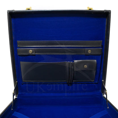 Premium Masonic Regalia MM/WM Apron Hard Case Briefcase, Black Leather – Freemason Bags & Cases (Real Leather)