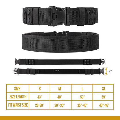 VISMIX Duty Blet, 2" Security Nylon Duty Belts Law Enforcement with 4 Belt Keepers