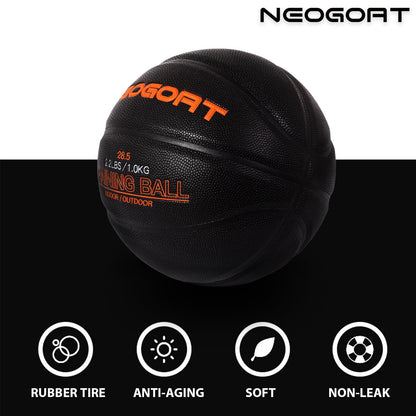 NEOGOAT 3LBS 29.5" Weighted Basketball Size 7 Heavy Basketball Training Equipment for in& Outdoor Improving Handling Dribbling, Passing&Rebounding Skills Weighted Training(Deflated)