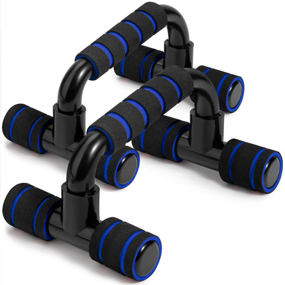 Citufuol Ergonomic Push Up Bars (2 Pack) - Portable Push Up Handles for Men & Women, Ideal for Home, Gym, or Floor Workouts – Deep Muscle and Strength Training – Blue