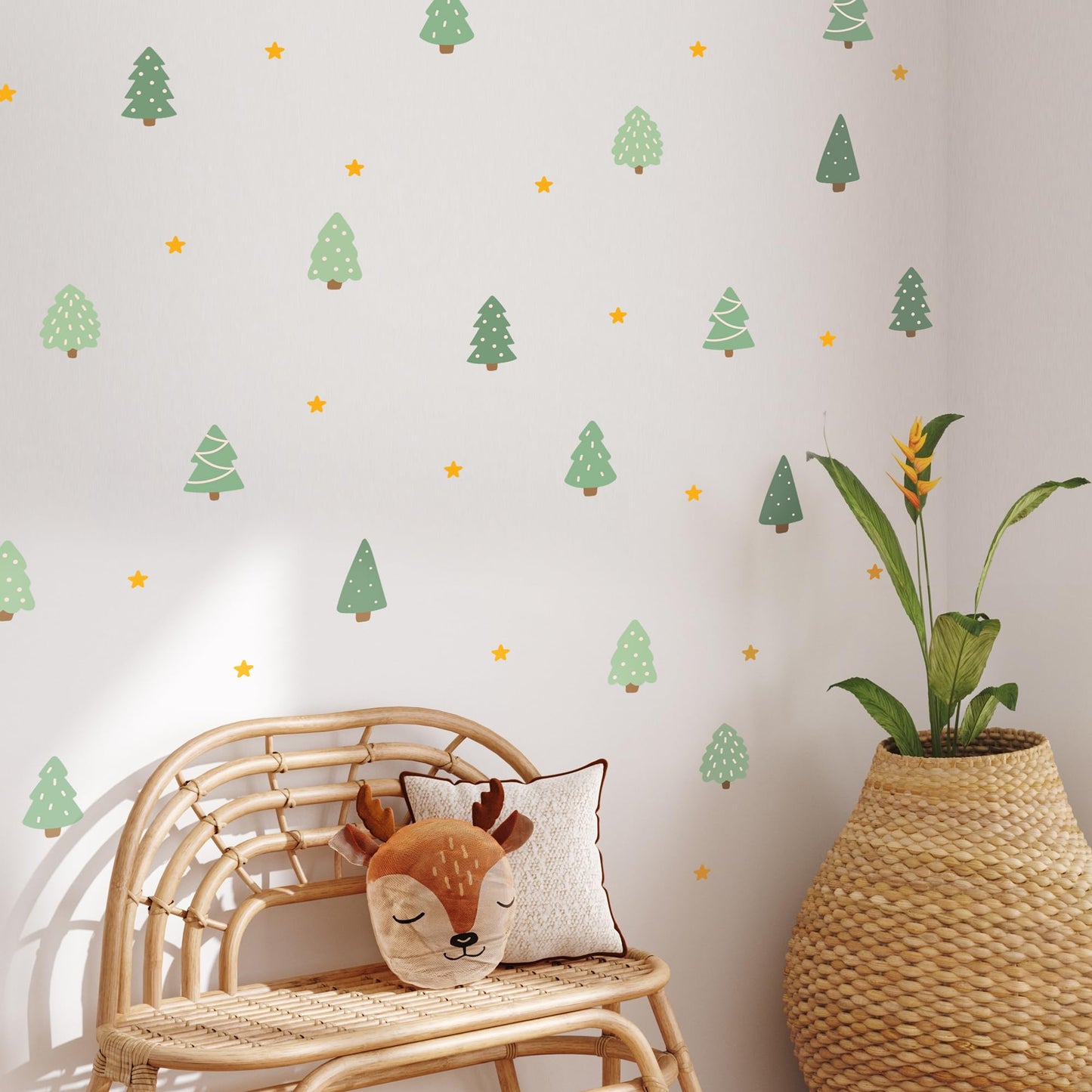 Removable Wall Decals for Kids Room – Peel and Stick Wall Stickers for Girls & Boys Bedroom, Playroom & Nursery – Merry Little Christmas