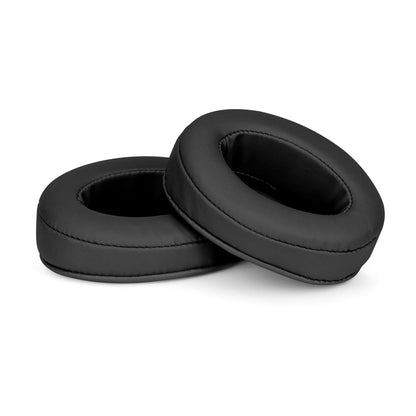 Brainwavz Angled Earpads for Cloud Alpha, HyperX, ATH M50X, M50BT, Turtle Beach & More | Extra Thick Memory Foam Ear Pads for Comfort, PU Black