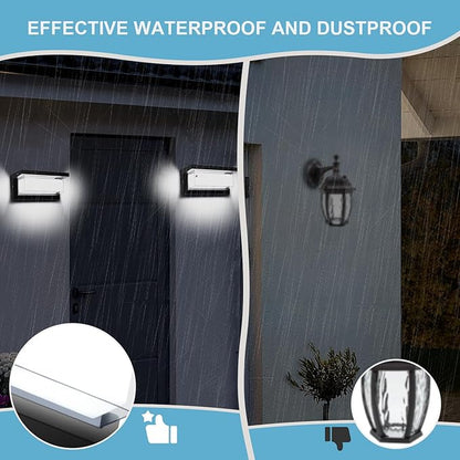 Porch Lights Outdoor 6000K, 18W 1800LM Modern LED Wall Light IP65 Waterproof Aluminum Exterior Fixture Easy to Install for Garage, Patio, Backyard (6 Pack)