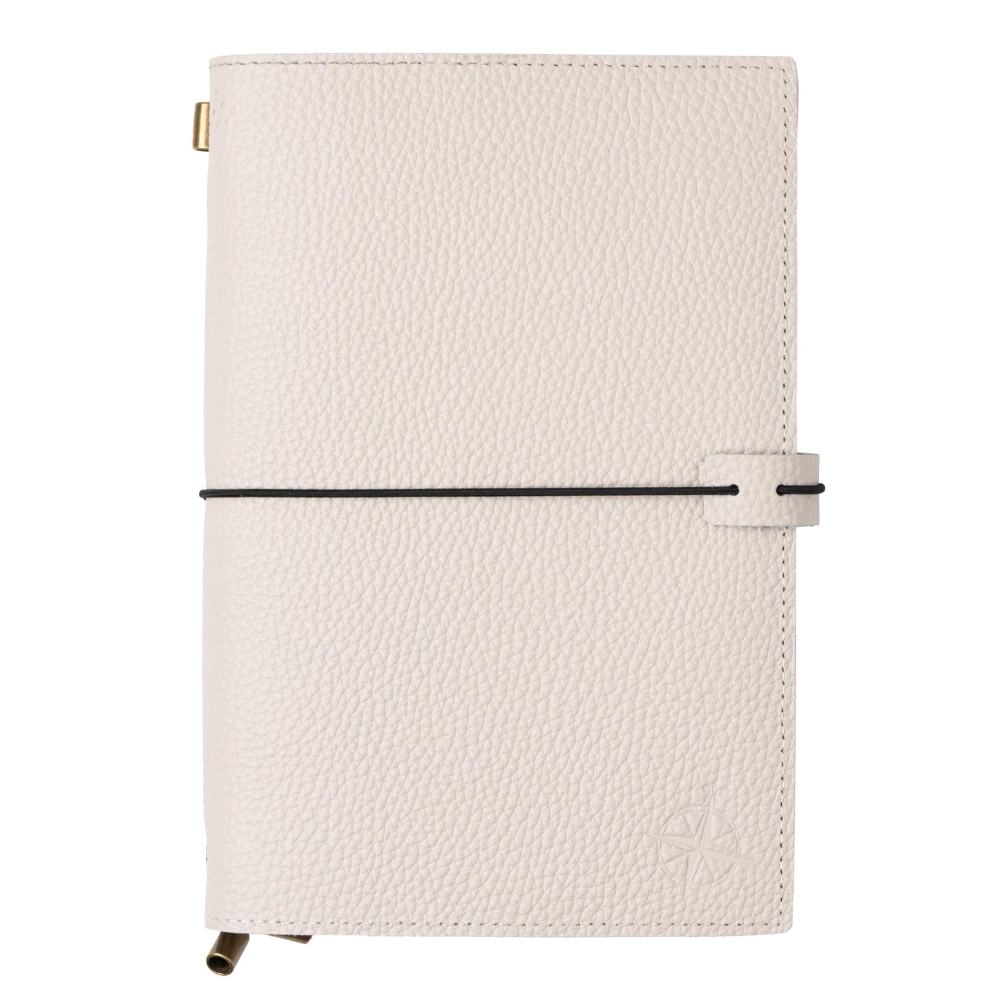 WANDERINGS A5 Travelers Notebook with Pockets – Oat Leather Journal – 6" x 8.5" (15 x 22cm) – Refillable Travel Journal – 120 GSM Blank Inserts